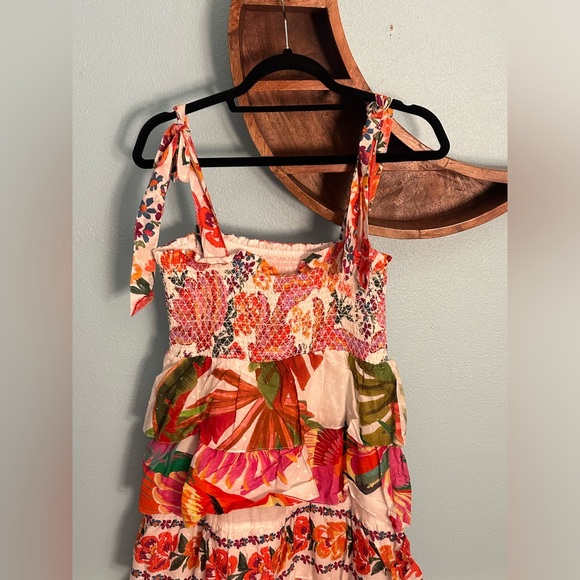 FARM RIO Smocked Dress with Ruffles Style#297704 - Picture 6 of 9